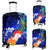 Guam Custom Personalised Luggage Covers - Humpback Whale with Tropical Flowers (Blue) - Polynesian Pride