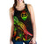 Guam Polynesian Women Tank Top - Turtle With Blooming Hibiscus Reggae - Polynesian Pride