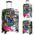 Cook Islands Luggage Covers White - Turtle Plumeria Banana Leaf White - Polynesian Pride