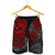 Tonga Polynesian Shorts (Men) - Red Turtle Flowing - Polynesian Pride