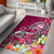 Guam Area Rug - Turtle Plumeria (Pink) - Polynesian Pride