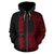 Niue Polynesian Custom Zip up Hoodie Coconut Red - Polynesian Pride