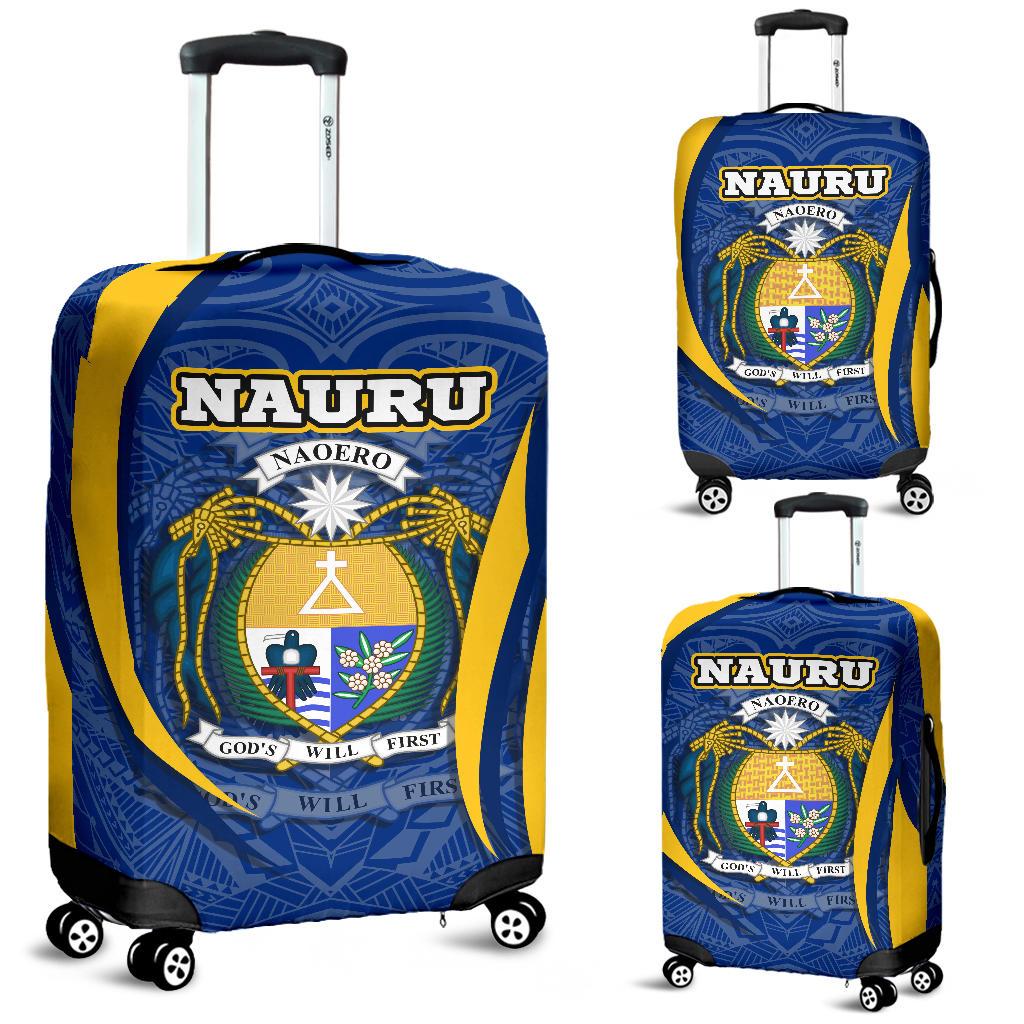 Nauru Polynesian Luggage Covers - Nauru Spirit (Blue) - Polynesian Pride