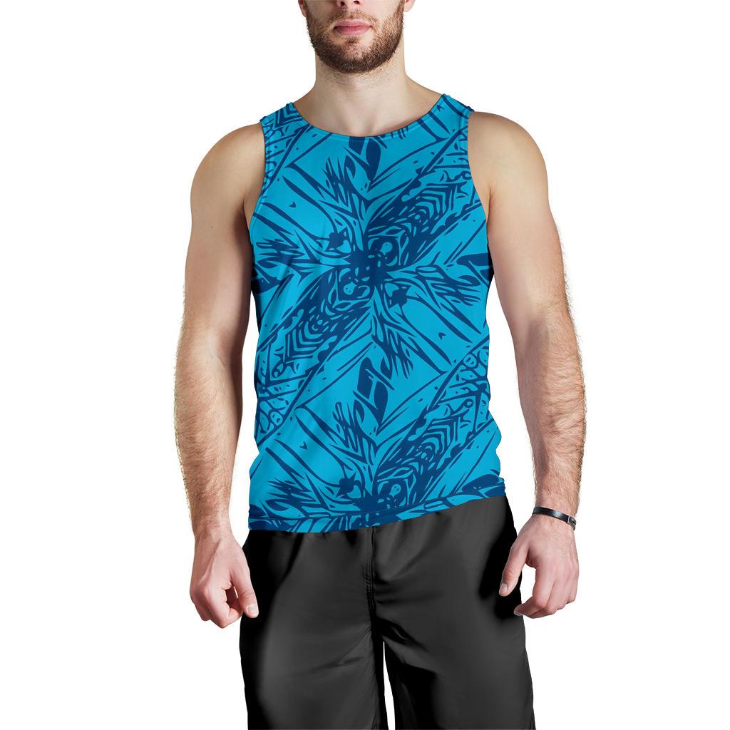 Polynesian Men Tank Top 08 Blue - Polynesian Pride