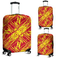 Polynesian Luggage Cover 47 Red-Gold - Polynesian Pride