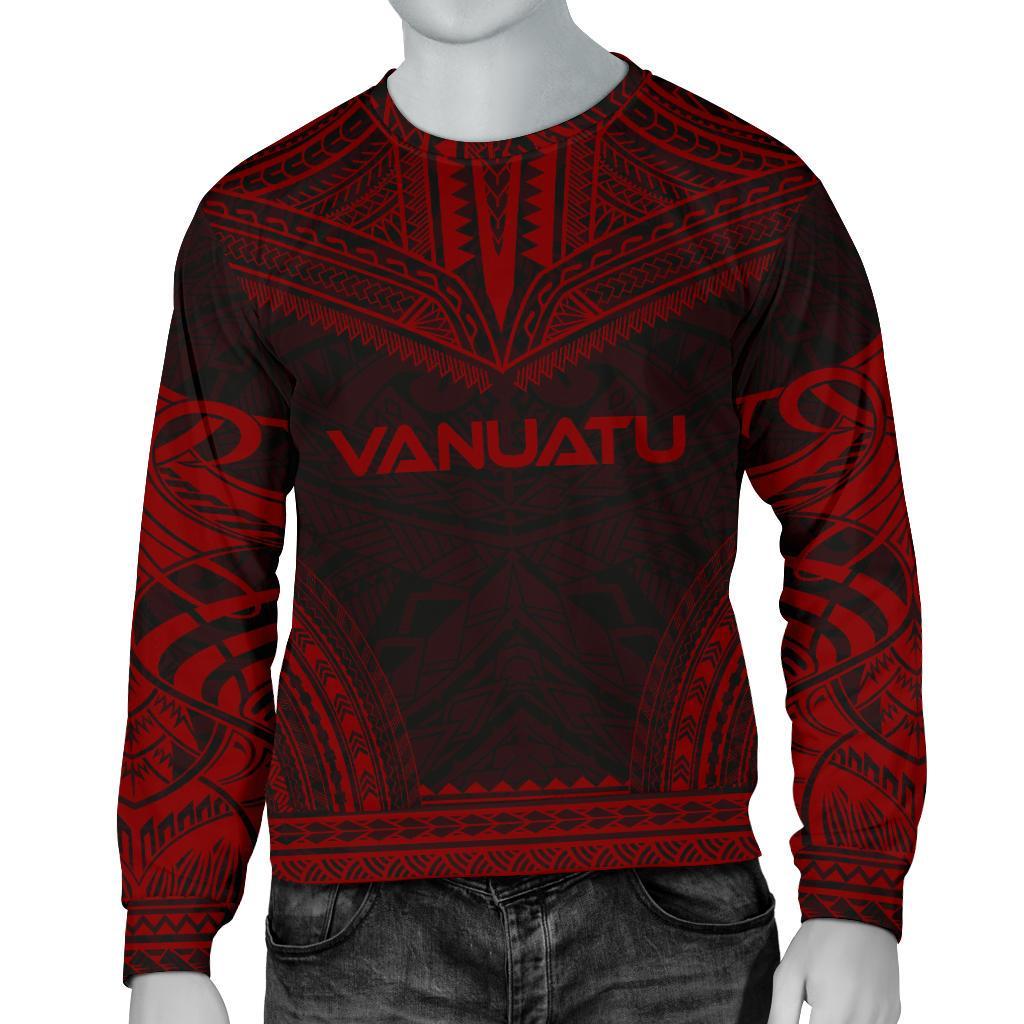 Vanuatu Sweater - Polynesian Chief Red Version Unisex Red - Polynesian Pride