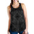 Polynesian Plumeria Mix Gray Black Women's Racerback Tank Top Gray - Polynesian Pride