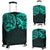 New Zealand Luggage Covers, Maori Polynesian Tattoo Turquoise Turquoise - Polynesian Pride