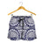 Polynesian Women's Shorts Blue And White - Polynesian Pride