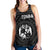 Tonga Women's Racerback Tank - Tonga Seal With Polynesian Tattoo Style (Black) - Polynesian Pride