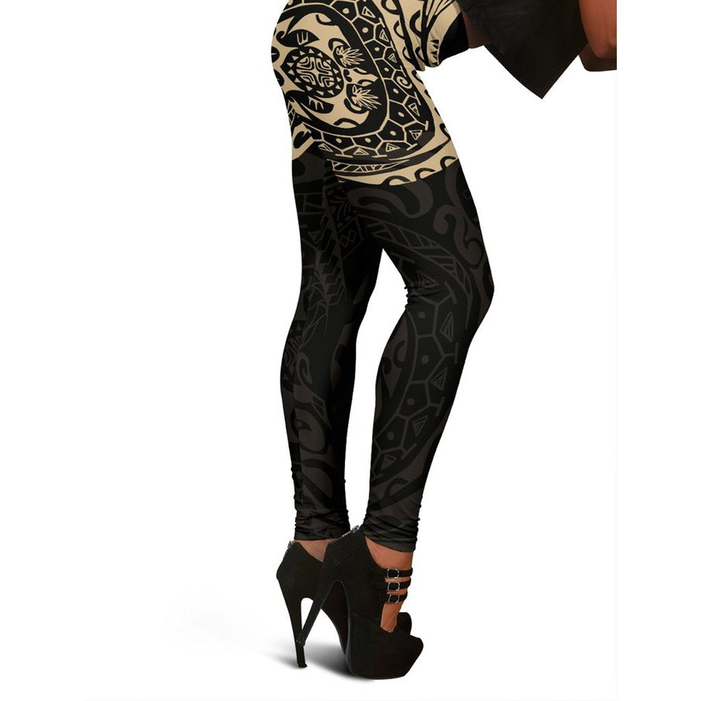 Polynesian Tattoo Style Legging 1 A7 - Polynesian Pride