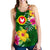 American Samoa Women's Racerback Tank - Manu'atele Hibiscus Flag - Polynesian Pride