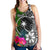 Chuuk Women Racerback Tank - Turtle Plumeria Banana Leaf - Polynesian Pride