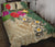 Kanaka Maoli (Hawaiian) Polynesian Quilt Bed Set - Hibiscus Turtle Tattoo Beige - Polynesian Pride