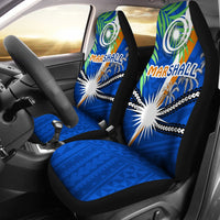 Marshall Islands Rugby Car Seat Covers Coconut Leaves - Polynesian Pride