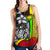 Samoa Polynesian Women's Racerback Tank Reggae - Turtle With Hook - Polynesian Pride