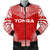 Tonga Flag Polynesian Chief Men's Bomber Jacket Red - Polynesian Pride