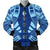 Guam Men Bomber Jackets - Polynesian Tattoo Flag White - Polynesian Pride