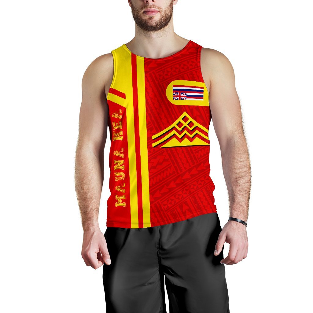 Hawaiian Polynesian Mauna Kea Men's Tank Top - Morale Style - Polynesian Pride