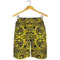 Polynesian Kakau Turtle Yellow Men's Short - Polynesian Pride