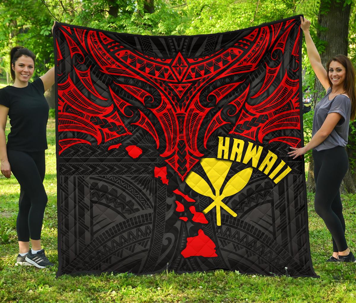 Polynesian Hawaii Premium Quilt - Polynesian Whale Tail - Polynesian Pride