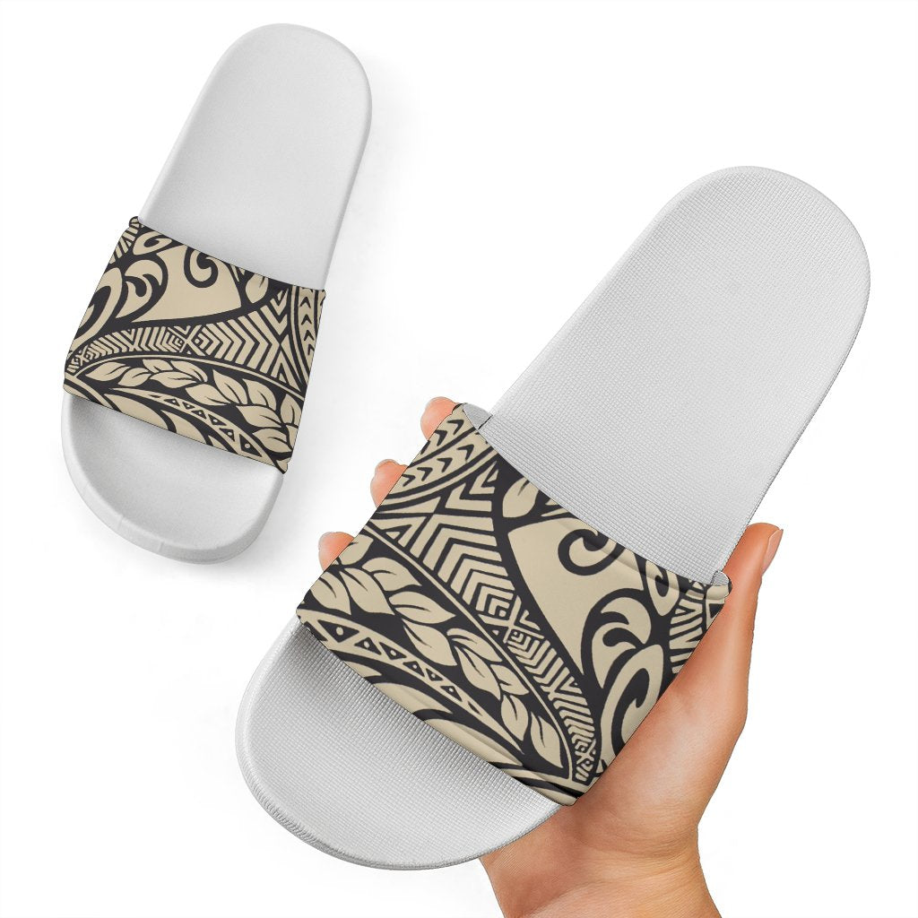 Polynesian Slide Sandals 42 White - Polynesian Pride