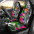 Fiji Car Seat Covers White - Turtle Plumeria Banana Leaf Universal Fit White - Polynesian Pride