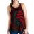 Samoa Polynesian Women's Racerback Tank - Red Tribal Wave - Polynesian Pride