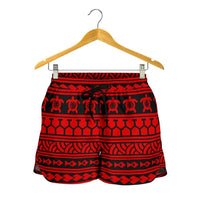 Polynesian Tattoo Tribal Red Women's Short - Polynesian Pride