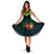 Polynesian Hawaii Midi Dress - Heart with Women Green - Polynesian Pride