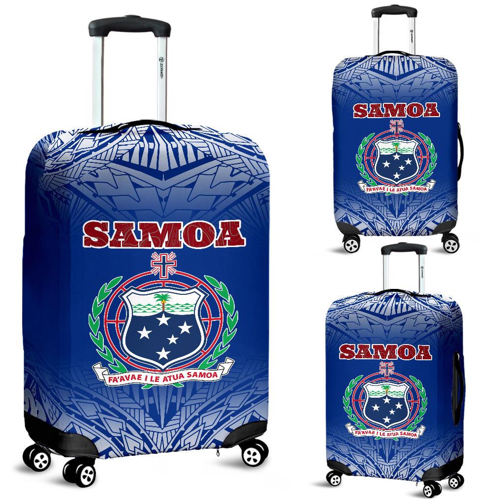 Samoa Luggage Covers - Polynesian Fog Blue blue - Polynesian Pride