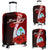 Guam Polynesian Custom Personalised Luggage Covers - Coat Of Arm With Hibiscus Red - Polynesian Pride