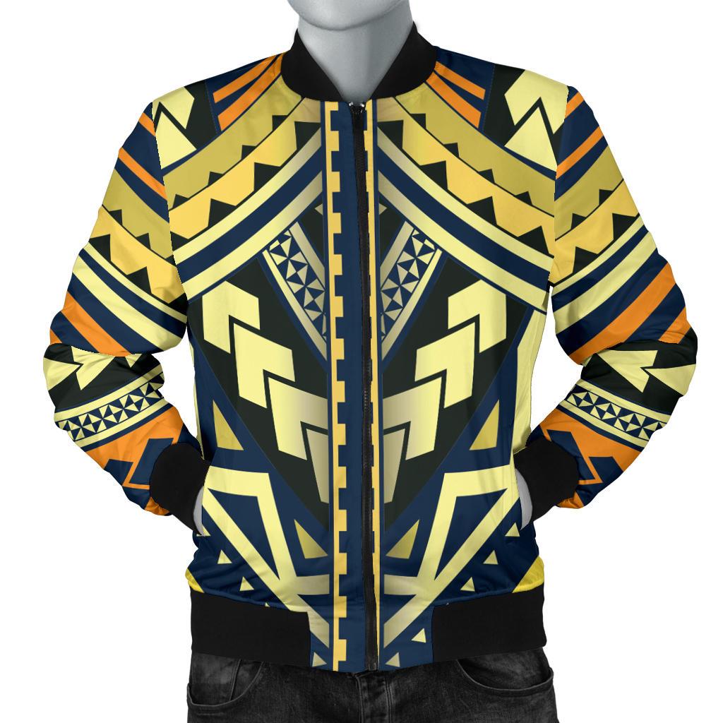 Polynesian Tattoo Men's Bomber Jacket Black - Polynesian Pride