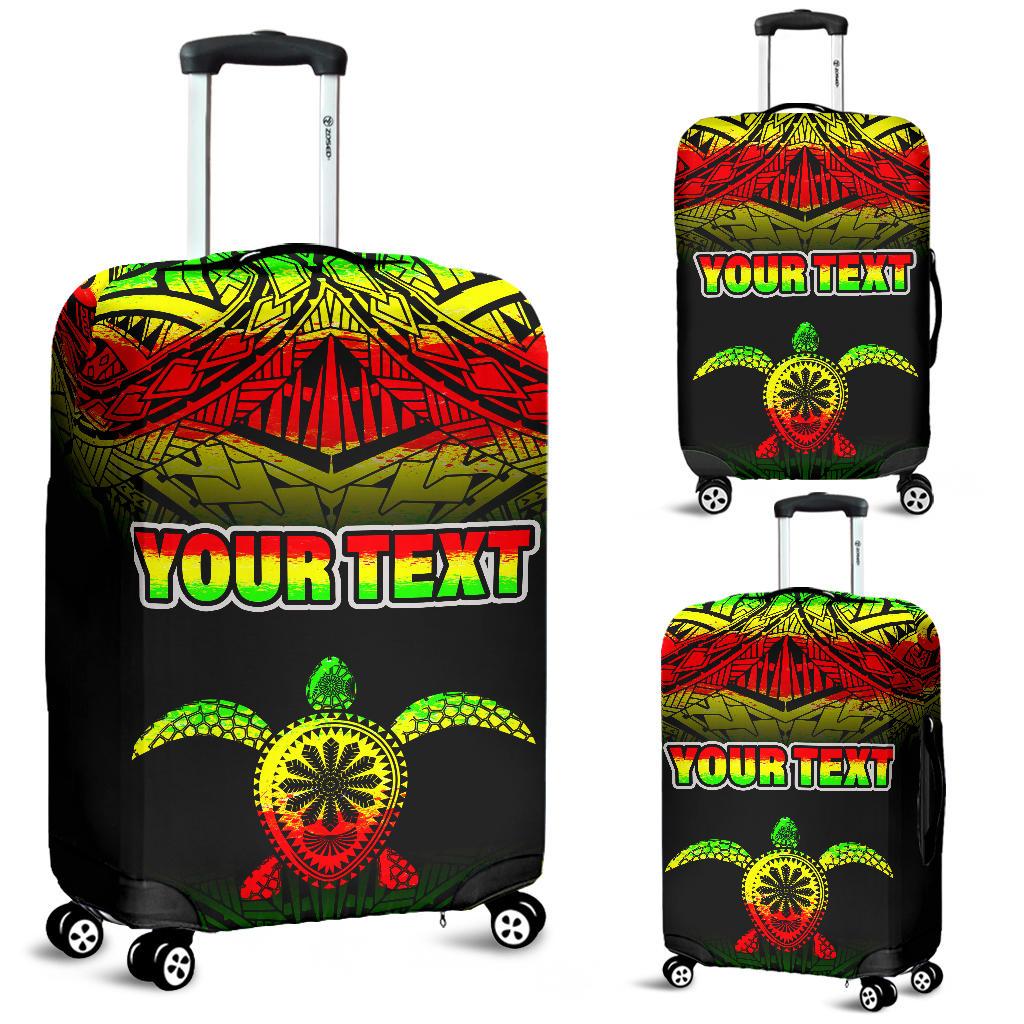 Turtle Custom Personalised Luggage Covers - Polynesian Reggae Fog Reggae - Polynesian Pride