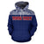 Guam All Over Custom Hoodie Blue Style - Polynesian Pride