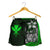 Polynesian Hawaii Women Shorts Green - Turtle with Hook - Polynesian Pride