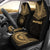 Hawaii Car Seat Cover - Hawaii Seal Polynesian Chief Tattoo Gold Version Universal Fit Gold - Polynesian Pride