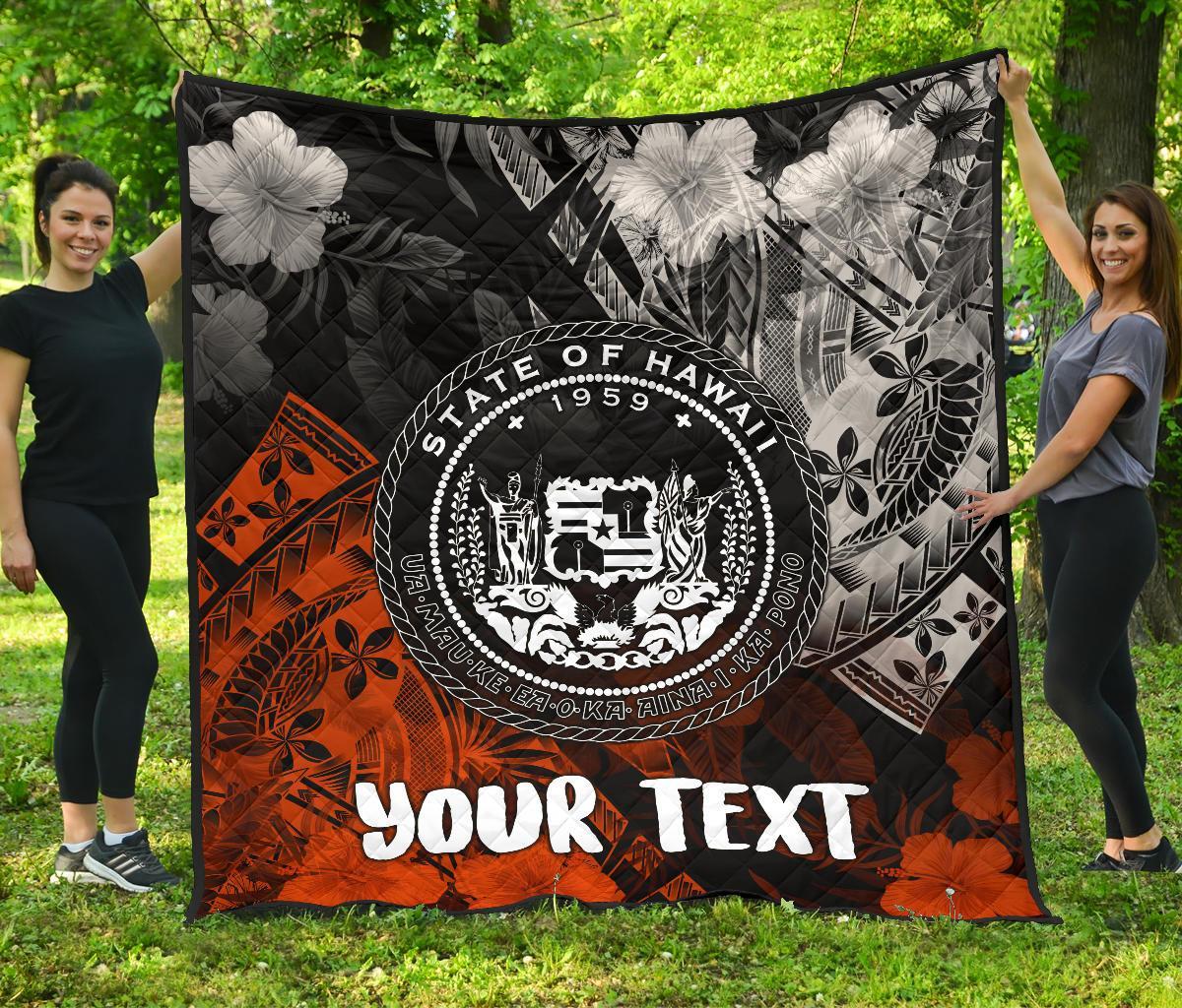 Polynesian Hawaii Personalised Premium Quilt - Vintage Polynesian Style - Polynesian Pride