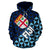 Fiji Hoodie Fiji Flag Coat of Arms New Style - Polynesian Pride