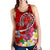 Hawaii Women's Racerback Tank - Turtle Plumeria Polynesian Tattoo Red Color - Polynesian Pride