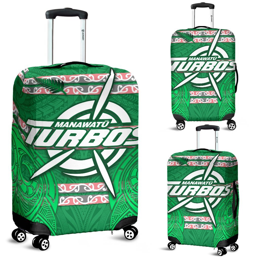 Manawatu Turbos Luggage Covers Maori Vibes Green - Polynesian Pride