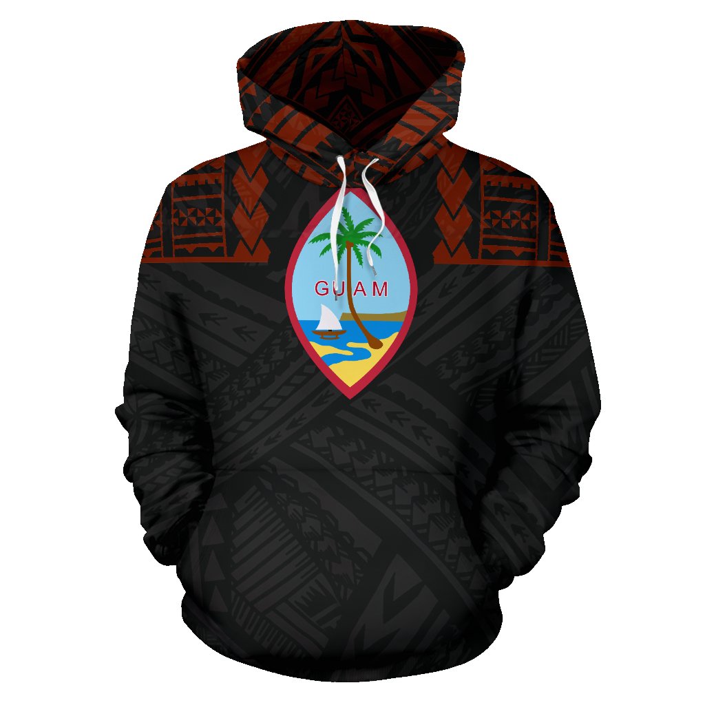 Guam All Over Hoodie Polynesian Is Front - Polynesian Pride