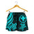 Polynesian Hawaii (Kanaka Maoli) Women Shorts - Turquoise Tentacle Turtle - Polynesian Pride