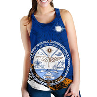 Marshall Islands Special Women's Racerback Tank A7 - Polynesian Pride
