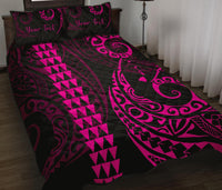 Personalized - Hawaii Quilt Bed Set - Hawaii Polynesian Quilt Bed Set - Pink - Polynesian Pride