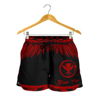 Hawaii Polynesian Custom Personalised Women Short - Hawaii Pride Red Version - Polynesian Pride