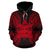 Fiji Polynesian ll Over Hoodie Map Red - Polynesian Pride