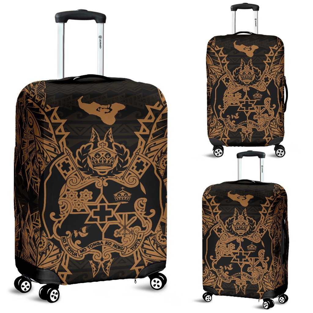Tonga Polynesian Luggage Covers Map Gold Gold - Polynesian Pride