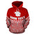 Pohnpei Polynesian Custom Hoodie Red Pride Map nd Seal - Polynesian Pride