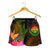 Federated States of Micronesia Polynesian Women's Shorts - Hibiscus and Banana Leaves - Polynesian Pride